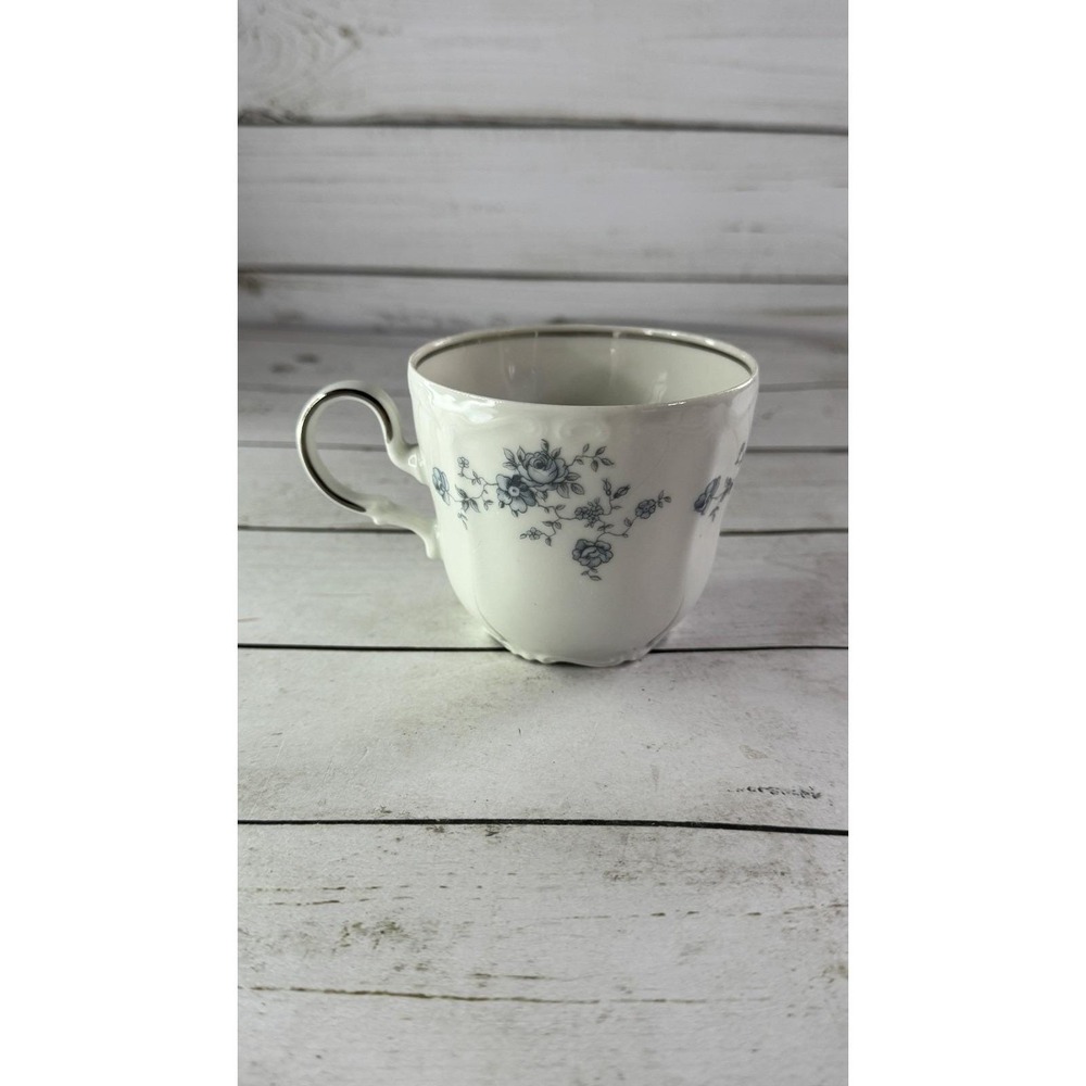Johann Haviland Blue Garland Bavaria Germany Tea Cup Platinum Trim Replacement